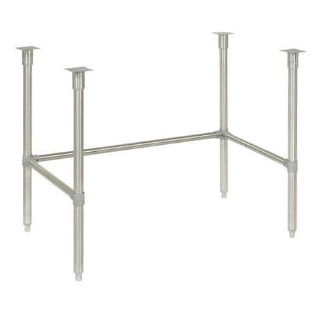 John Boos & Co Stainless Steel Cross Braced Leg Kit, 48W x 30D SBB3048